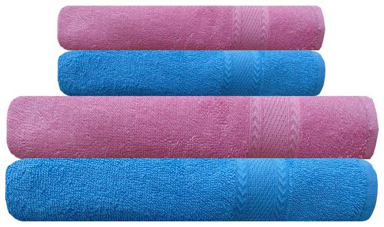 

Akin 450 GSM Cotton Bath Towel ( 4 Pieces Blue )