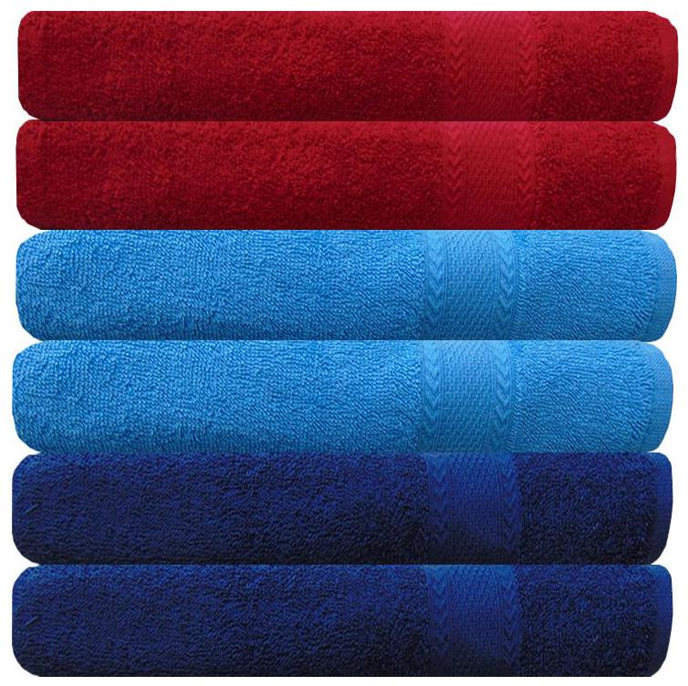 

Akin 500 Cotton Bath towel ( 6 pieces Assorted )