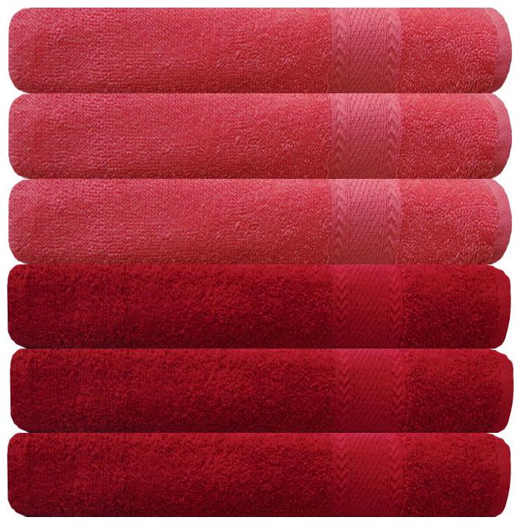 

Akin 450 GSM Cotton Hand Towel ( 6 Pieces Red )