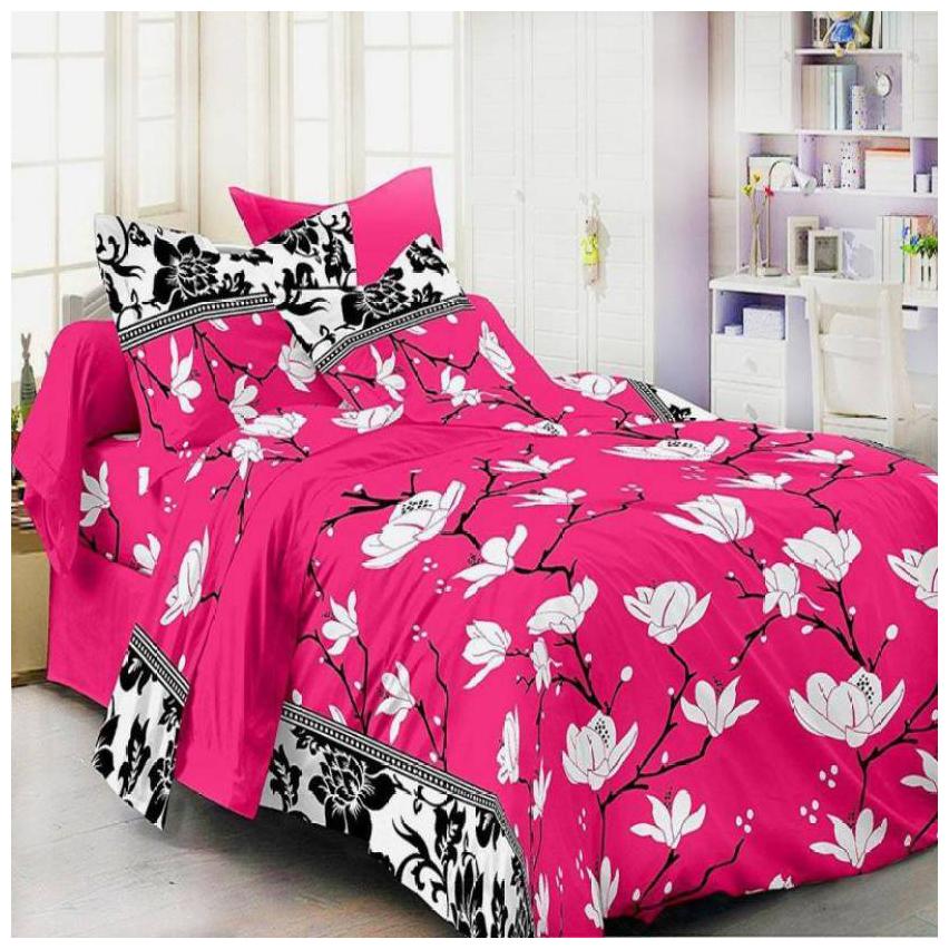 

Akin Microfiber Floral Double Size Bedsheet 160 TC ( 1 Bedsheet With 2 Pillow Covers Multi )