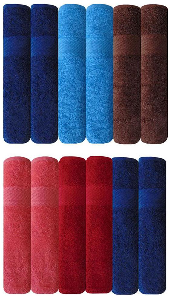 

Akin Premium 500 GSM MultiColor Cotton Hand Towels Set Of 12