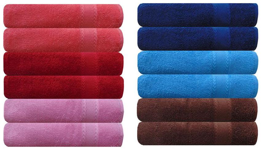 

Akin Premium 500 GSM MultiColor Cotton Hand Towels Set Of 12