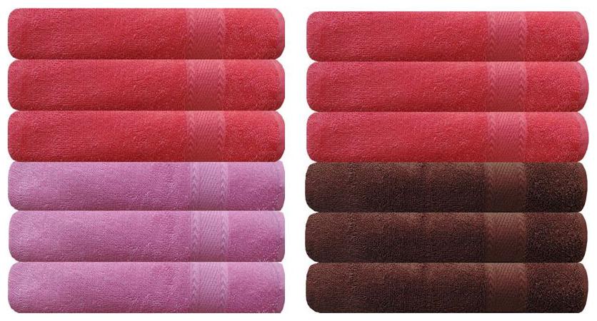

Akin Premium 500 GSM MultiColor Cotton Hand Towels Set Of 12