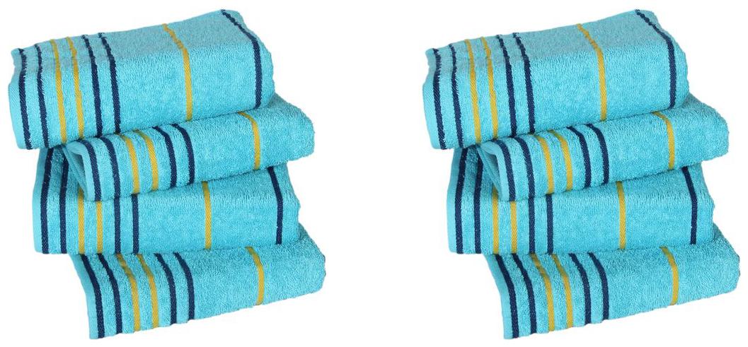 

Akin 550 GSM Cotton Hand Towel ( 8 Pieces Blue )