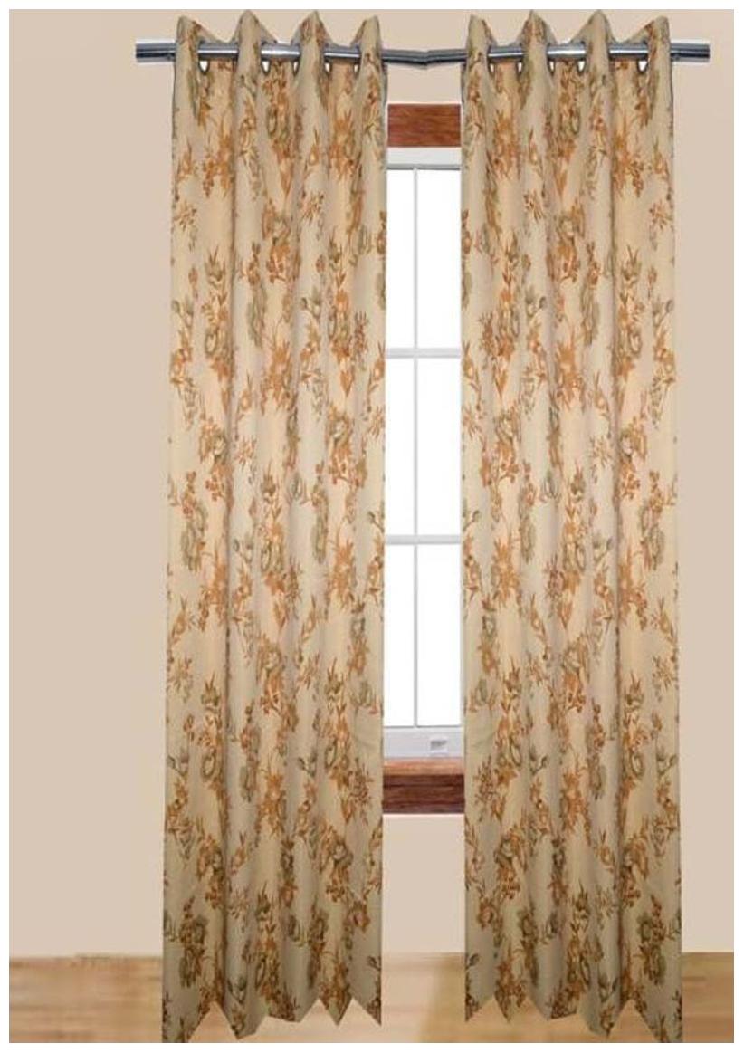 

Alagh Fashions Polyester Door Curtain 212 cm (6 8ft) Pack of 2 (Floral Multicolor)