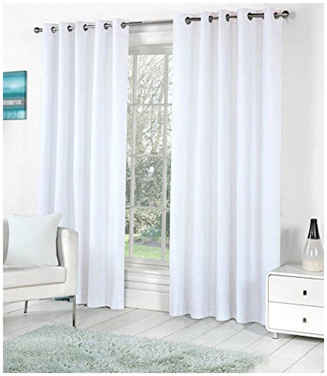 

ALAGH FASHIONS Eyelet Fancy Polyester 2 Piece Door Curtain Set - 84 x48