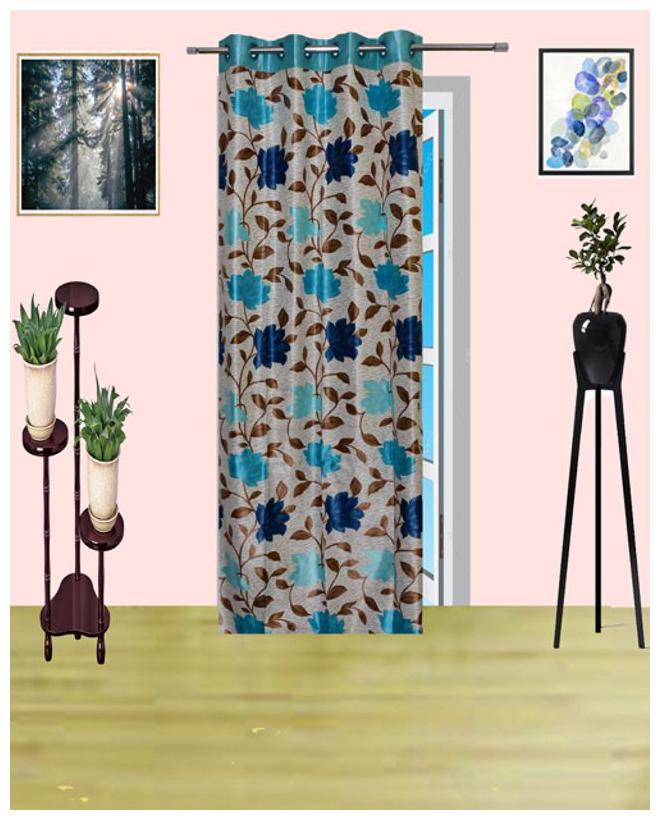 

ALAGH FASHION Polyester Window Door Curtain 212 cm Single Curtain (Printed Multicolor)