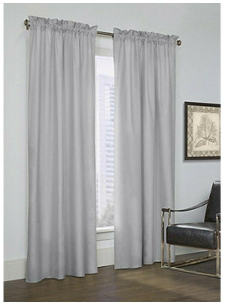 

AlcoveInsulated Room Darkening Solid Color Panel Set 80 W x 84 L-Top Panel Grey