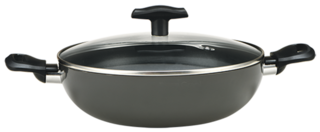 Alda 4 L With Lid Kadhai Induction Bottom ( Aluminium , Set of 2 )