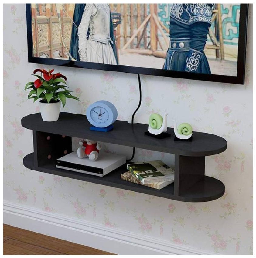 ALL CRAFTS ART WOODEN SET TOP BOX STAND WALL MOUNT SETUP BOX HOLDER WALL SHELF WENGE SETUP BOXedit