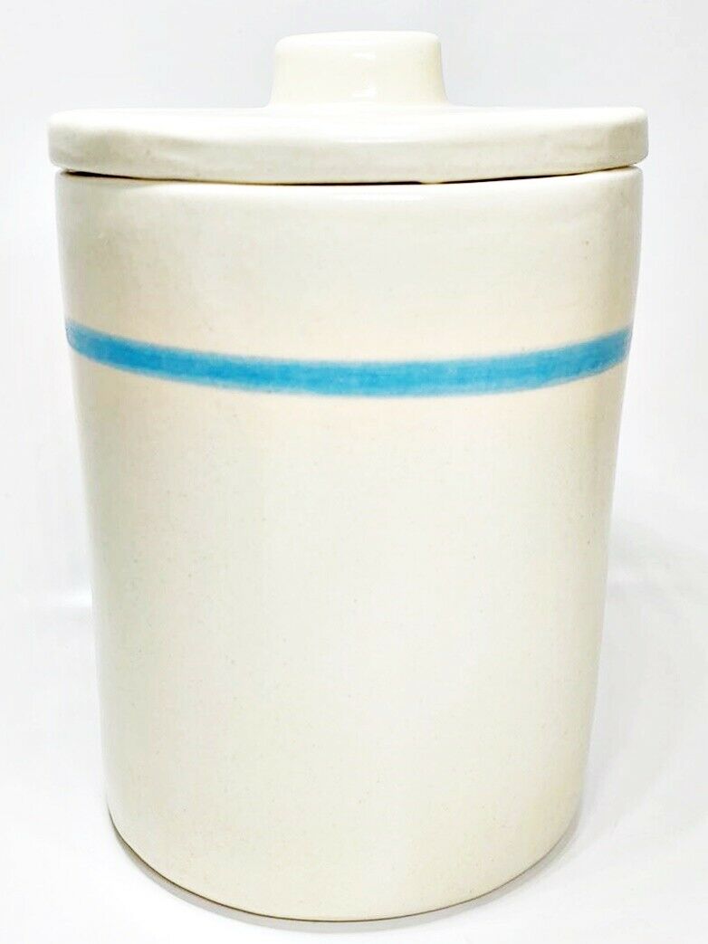 

Allary Canvas C24-SM-MWB Earthenware Storage Jar Matte White 5 5 x 4 25