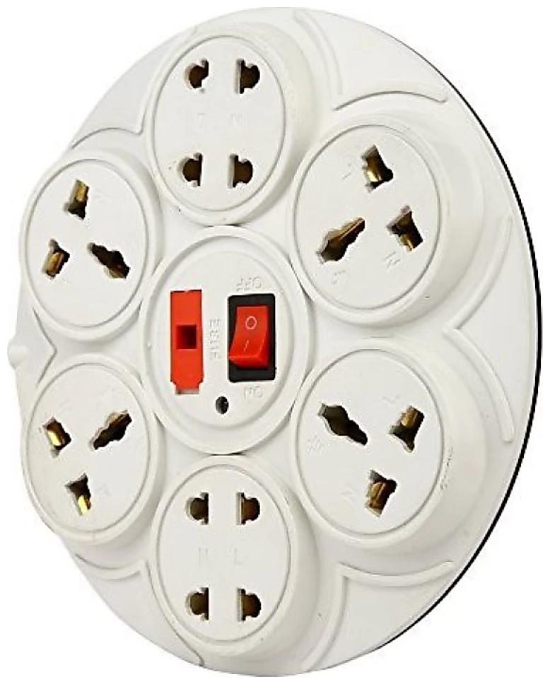 

Alpha sm Multi Pin White Extension Board ( 3 5 m 8 Socket 1 Switches)