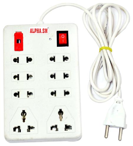 

Alpha sm Multi Pin White Extension Board ( 2 m 8 Socket 1 Switches)
