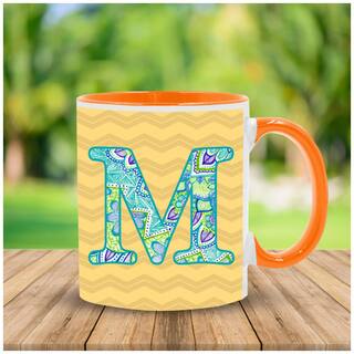 Alphabet M Ceramic Coffee Mug by Ashvah - IMPMug1013-M
