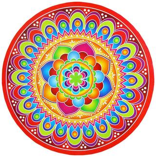 Altima Rangoli Stickers Round 1 pc. (23.5 cm Dia.) - Assorted Designs