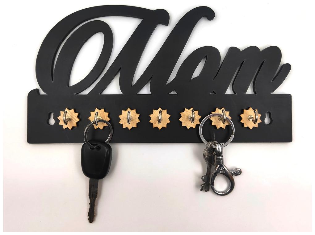 

Always4U Wooden Key Holder 7 Hooks KH-011