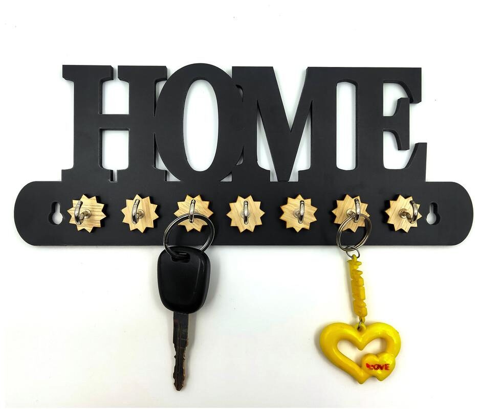 

Always4U Wooden Key Holder 7 Hooks KH-026