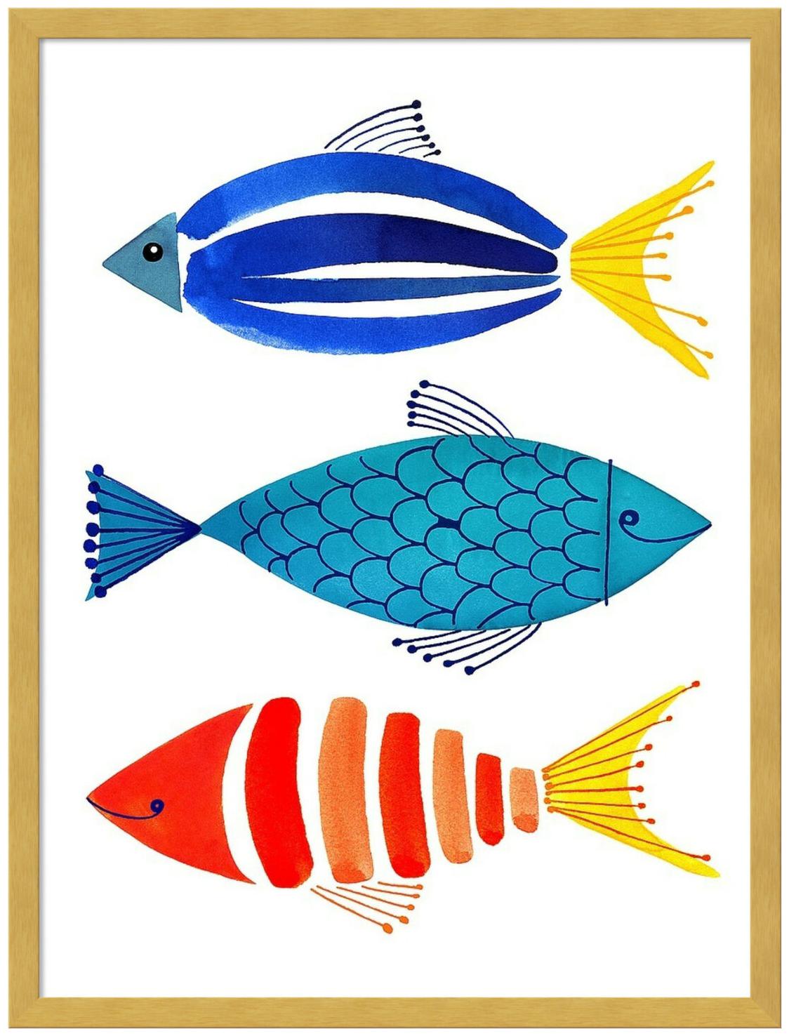 

Amanti Art DSW3415943 24-3 4 Inch x 18-3 4 Inch Summer Fish