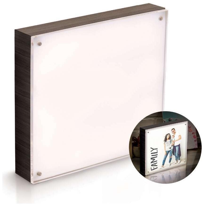 

American Crafts 663019 We R Memory Keepers Photo Light 8 x 8 Acrylic Ebony Wood