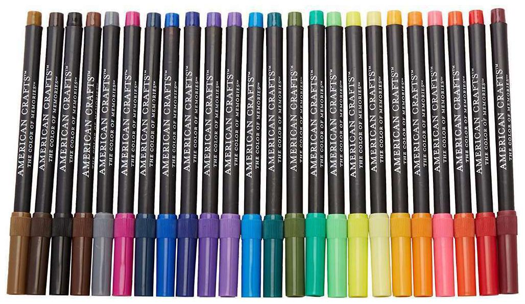 

American Crafts 24 Piece Brush Marker Set