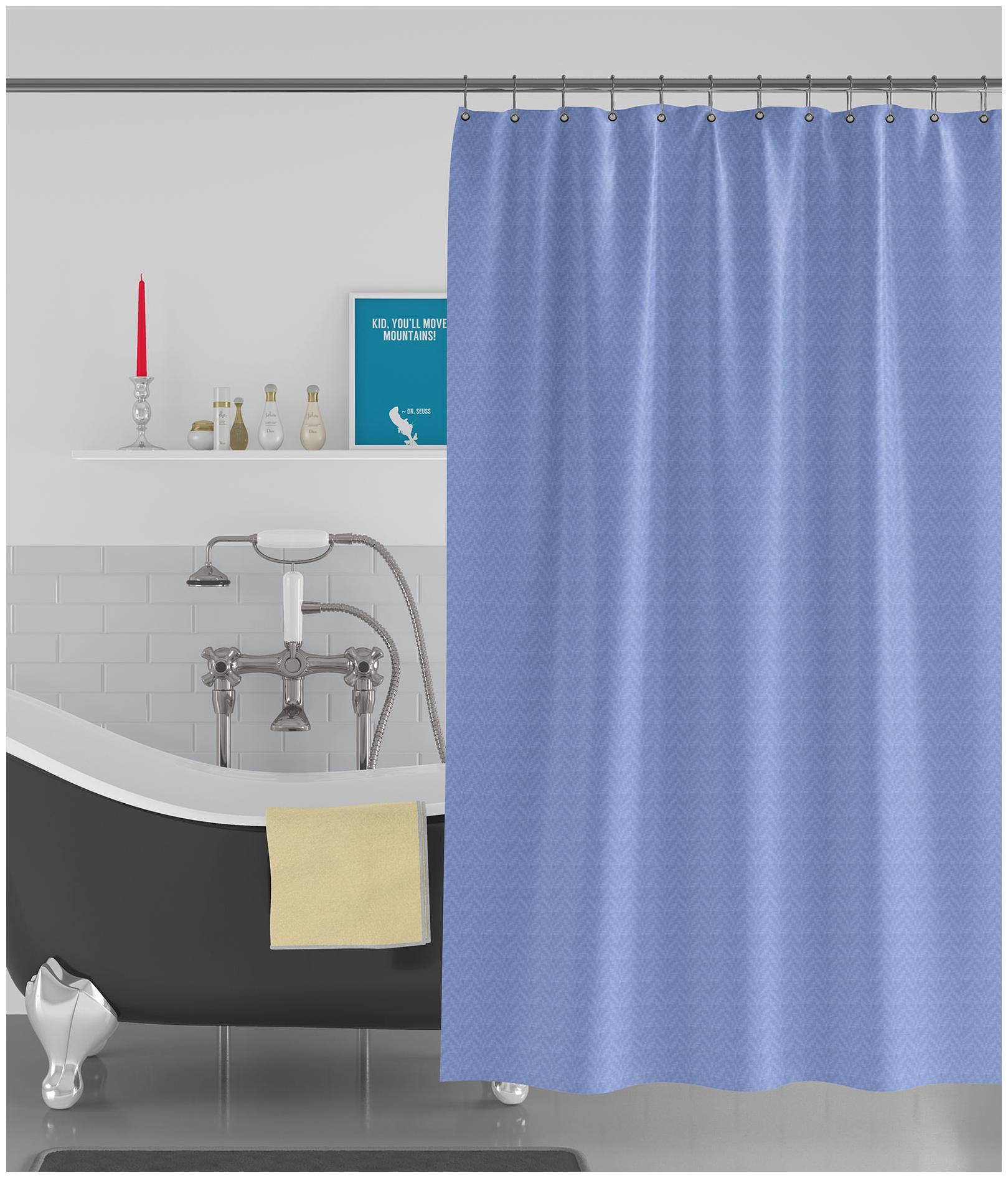 

American-Elm Box Textured Anti Bacterial Water-Repellent Shower Curtain Bathroom Curtains (183 cm (72 inch) x 244 cm (96 inch))