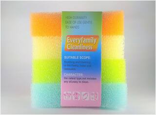 AMIDE BY AD.COM  Dhokla Sponge Scrub Pad In Big Size (In Four Different Colors, Pack of 4)