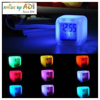 AMIDE BY AD .COM; THINK BIG Plastic Digital Alarm clock ( Set of 1 )