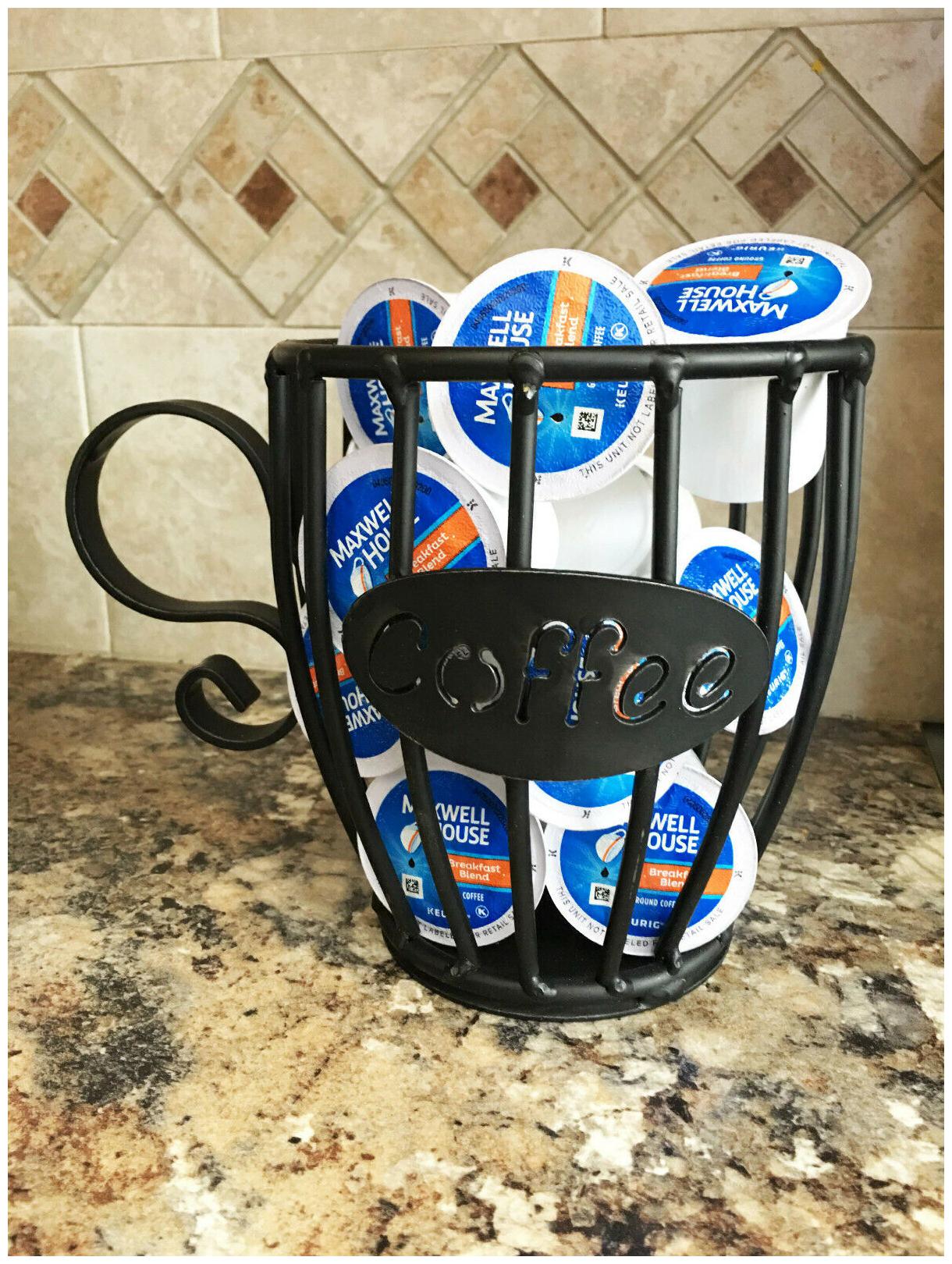 

Amish Wrought Iron Coffee Creamer K-Cup or Expresso Pod holder