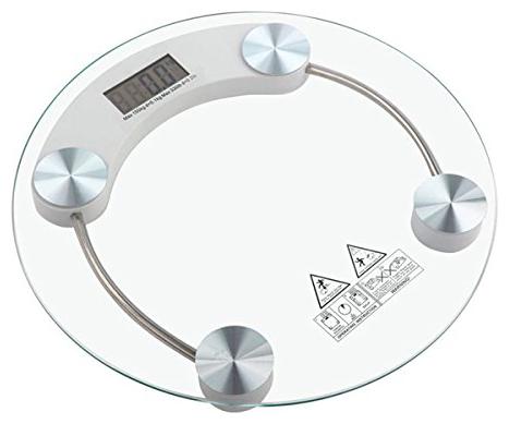 

AmtiQ Round Glass 115Kg Electronic Digital Personal Bathroom115kgWeighing Scale Machine
