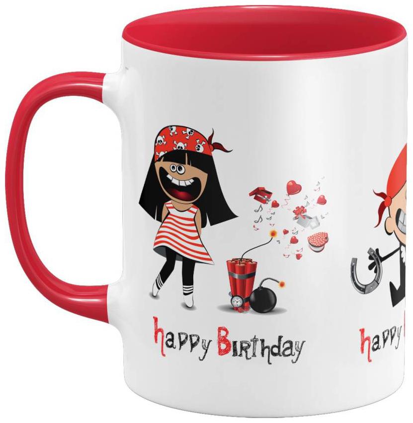 

AngaarLook Happy Birthday HBD10 Printed 350ml Ceramic Mug