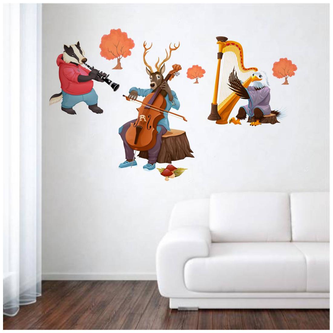 

Rawpockets Wall Stickers Animals Music Troops