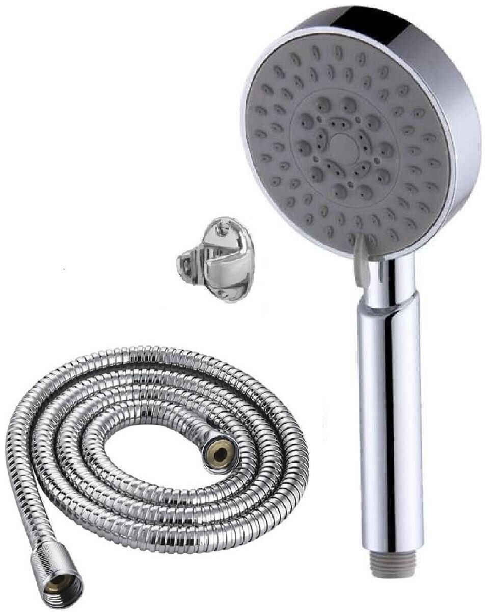 

ANMEX 5 Gear Adjustable Rain Spray Hand Shower with 1mtr SS Shower Tube and Wall Hook