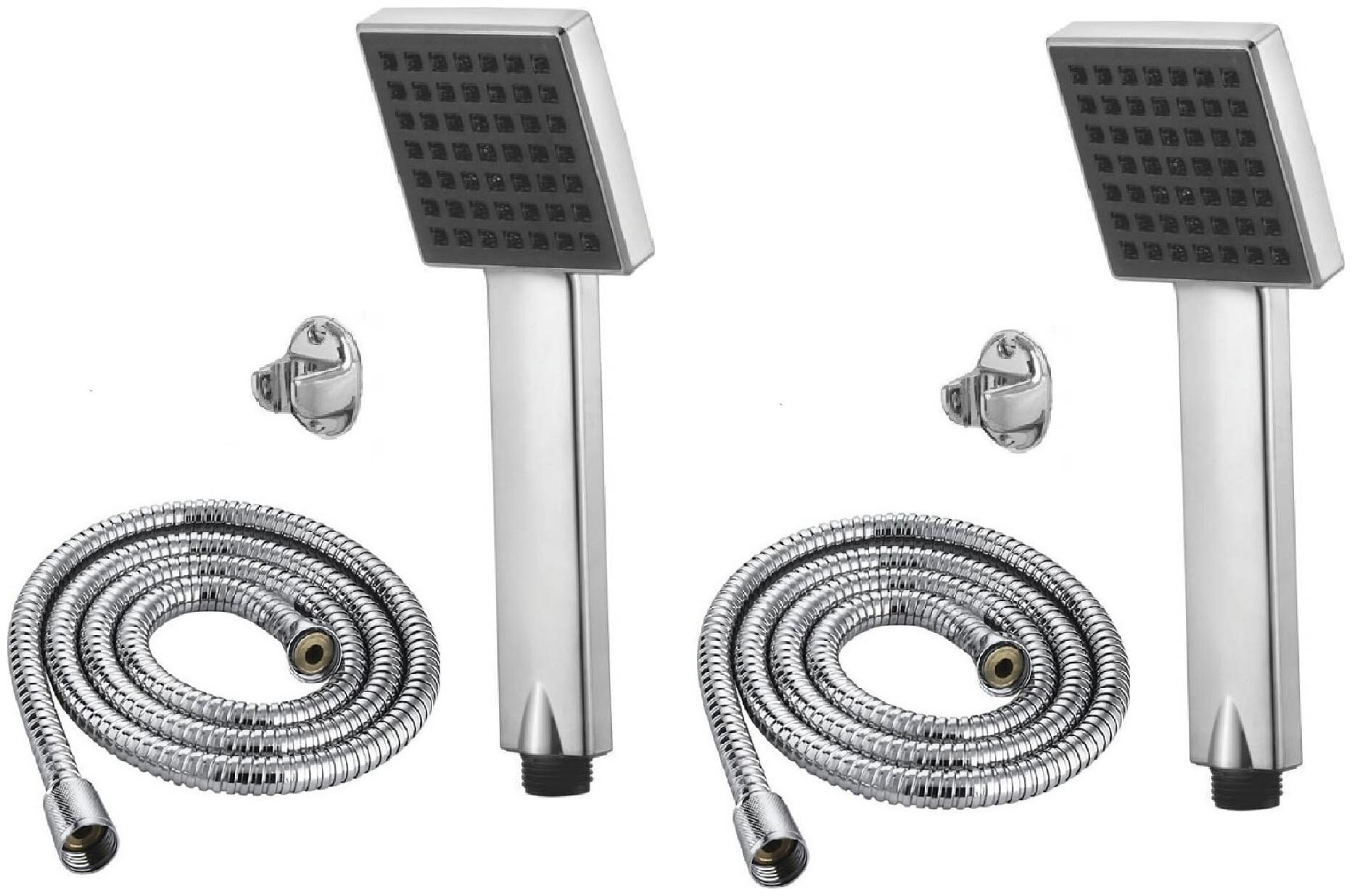 

ANMEX Square Hand Shower with 1mtr SS Shower Tube and Wall Hook