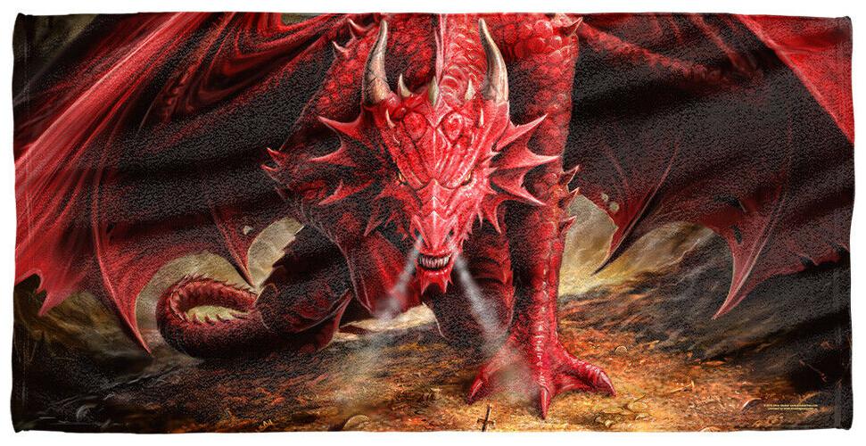 

Anne Stokes Dragons Lair Licensed Beach Towel 60in by 30in