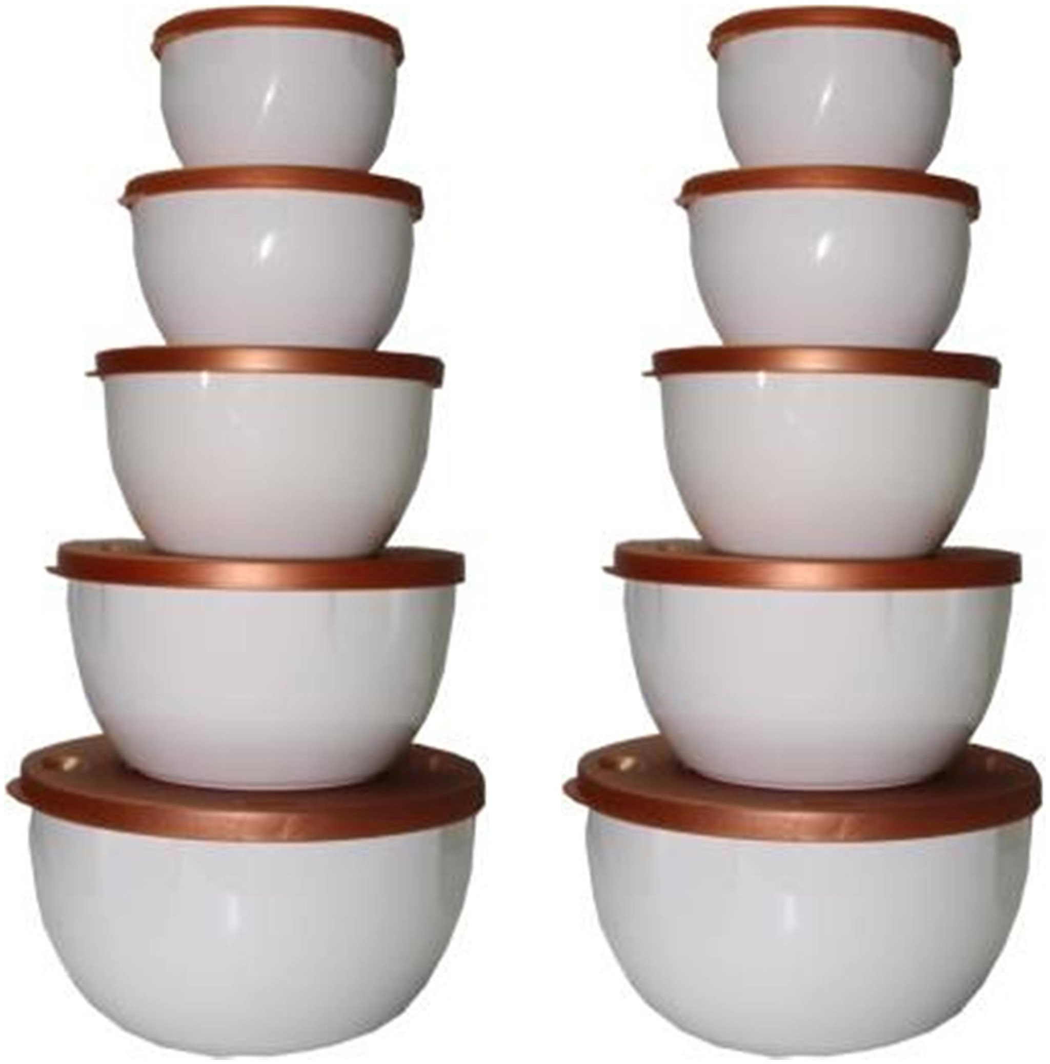 

Antic 5000 ml White Plastic Container Set - Set of 10