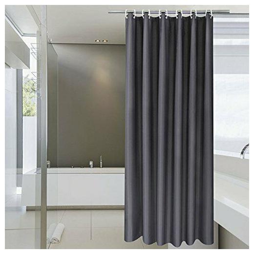 

Aoohome Extra Long Shower Curtain 72 x 84 Inch Solid Fabric Shower Curtain Li
