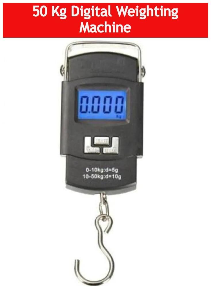 

APNA KANHA 50kg Portable Luggage Hanging Weight Machine Digital Weighing Scale