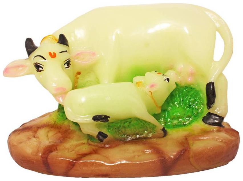 

Apna Kanha Cow With Calf Decorative Showpiece