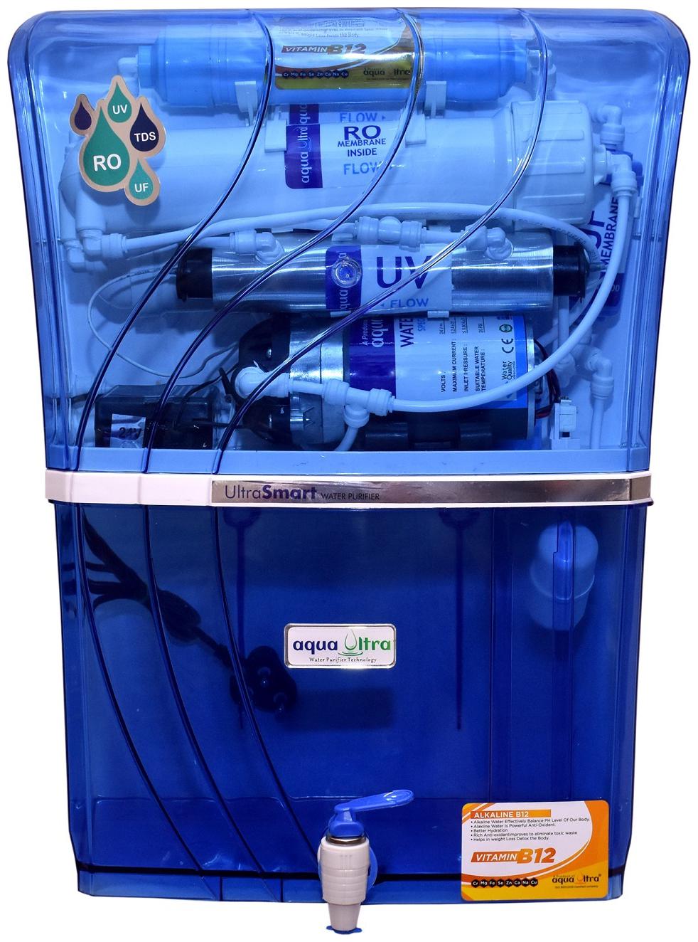 

Aqua Ultra Blue Sea RO 11W UV(OSRAM Made In Italy) B12 TDS Contoller Water Purifier