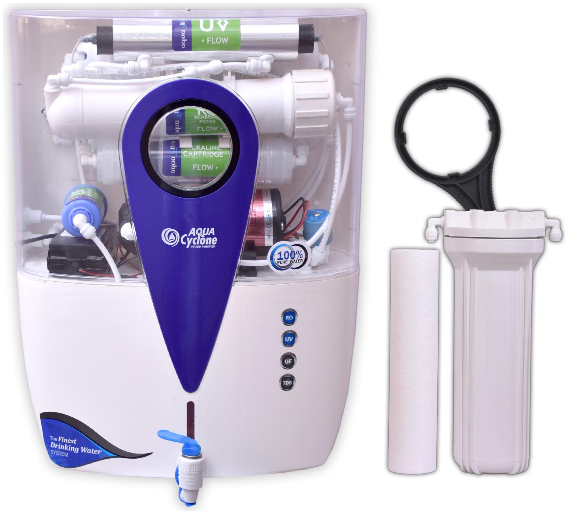 

Aqua Ultra Cyclone RO UV UF TDS MI water purifier