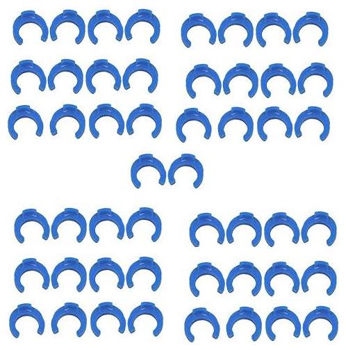 

Aquafresh Blue Lock Clips 50 pcs Of Blue Lock Clips For Ro Push Fit Type Connectors-1 4 Locking Clips for RO Reverse Osmosis