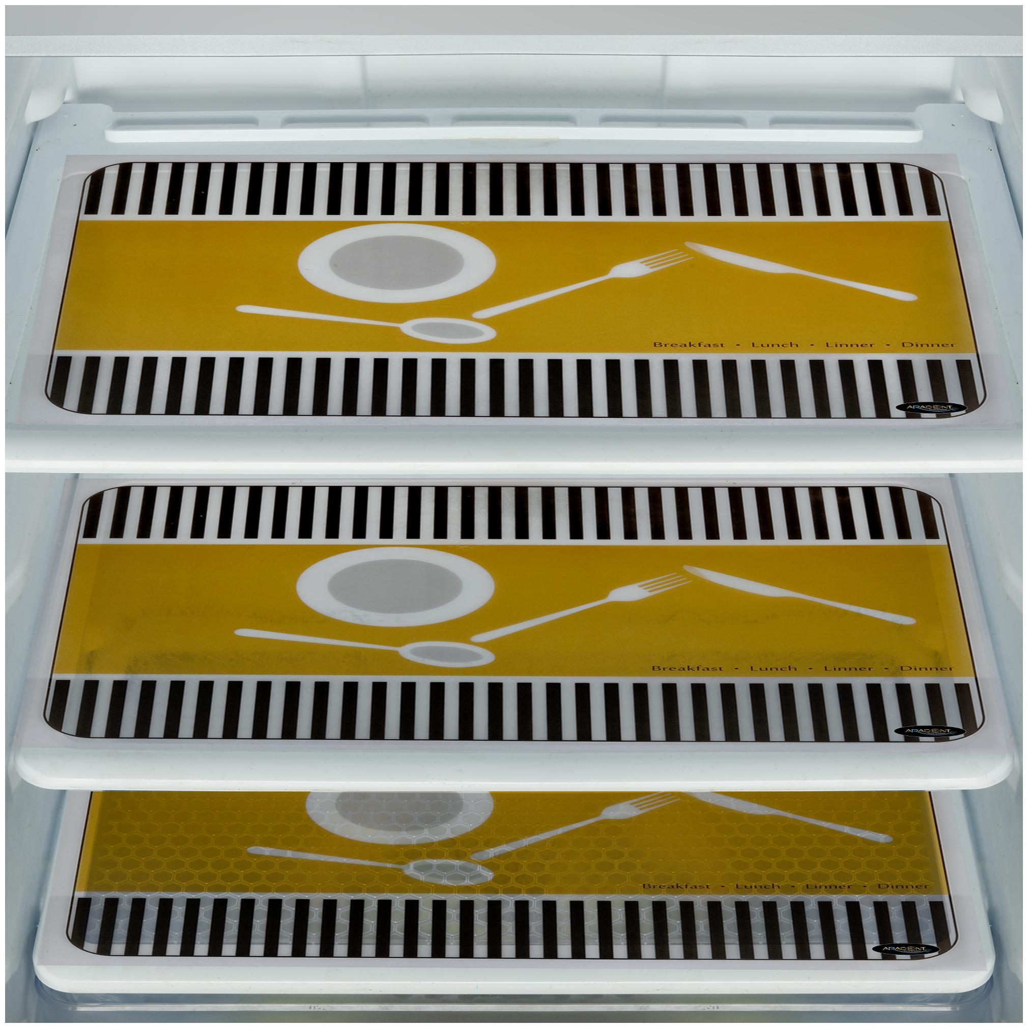

ARADENT Multipurpose Refrigerator Mats Set of 3 Pcs for Single Door Fridge (Size 12X17 Inches Color Multicolor)