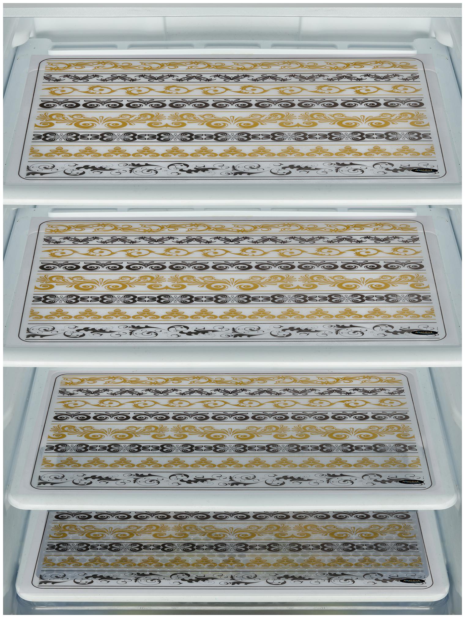 

ARADENT Multipurpose Refrigerator Mats Set of 4 Pcs for Single Door Fridge (Size 12X17 Inches Color Multicolor)