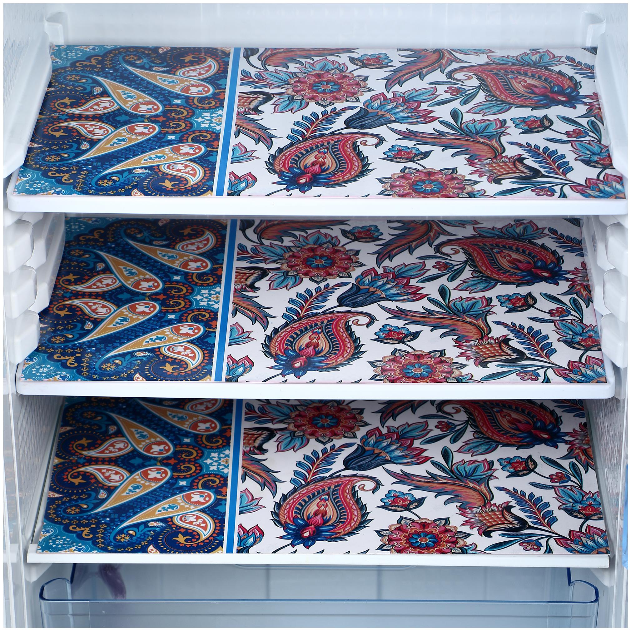 

ARADENT Multipurpose Refrigerator Mats Set of 3 Pcs for Single Door Fridge (Size 12X17 Inches Color Multicolor)