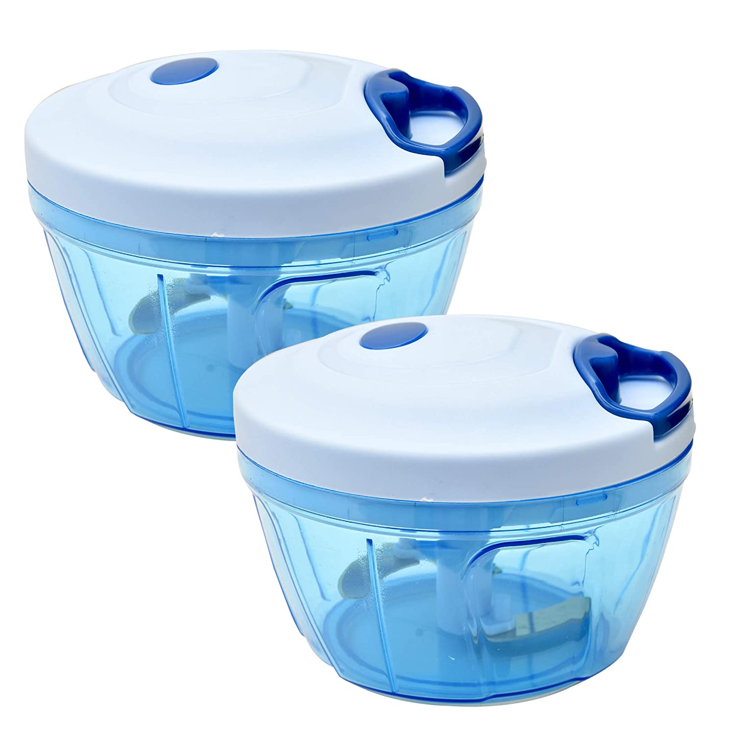 

Aramedos 500 ml Large Vegetable Chopper with 3 Blades (Set of 2)