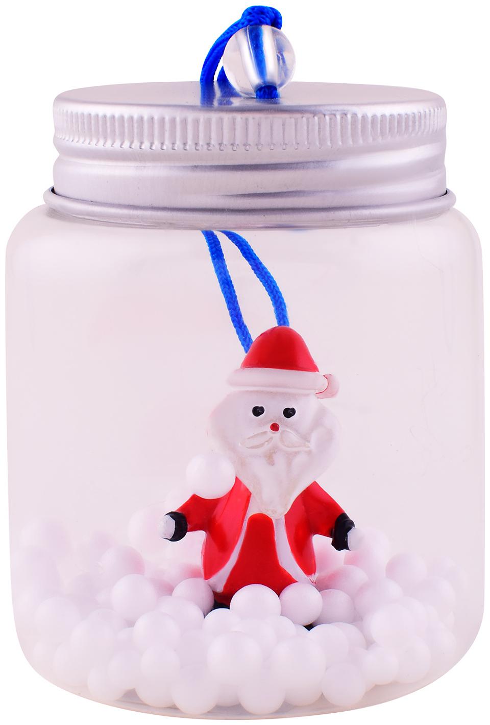 

Archies Fancy Santa Claus Showpiece in Jar Snowball decoration (6x5 cm) Polyester