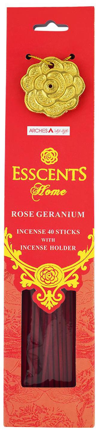

Archies Incense Sticks With Holder Rose Geranium Fragrance Pack Of 40 Sticks