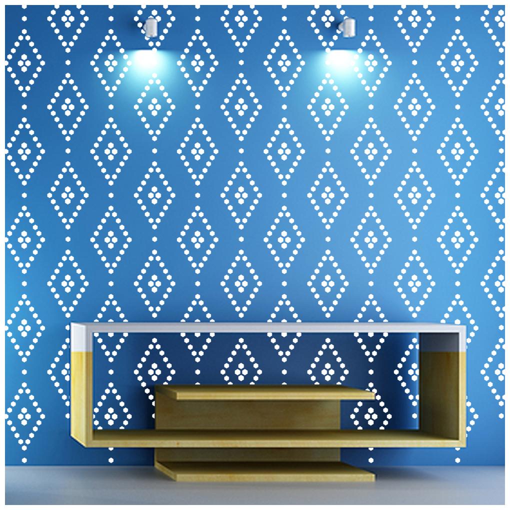 

Arhat ASR-E046 Glossy PVC Damask Wall Stencils