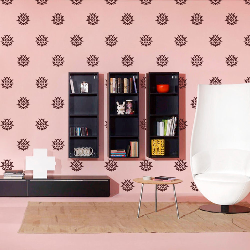 

Arhat ASR-E070 Glossy PVC Damask Wall Stencils