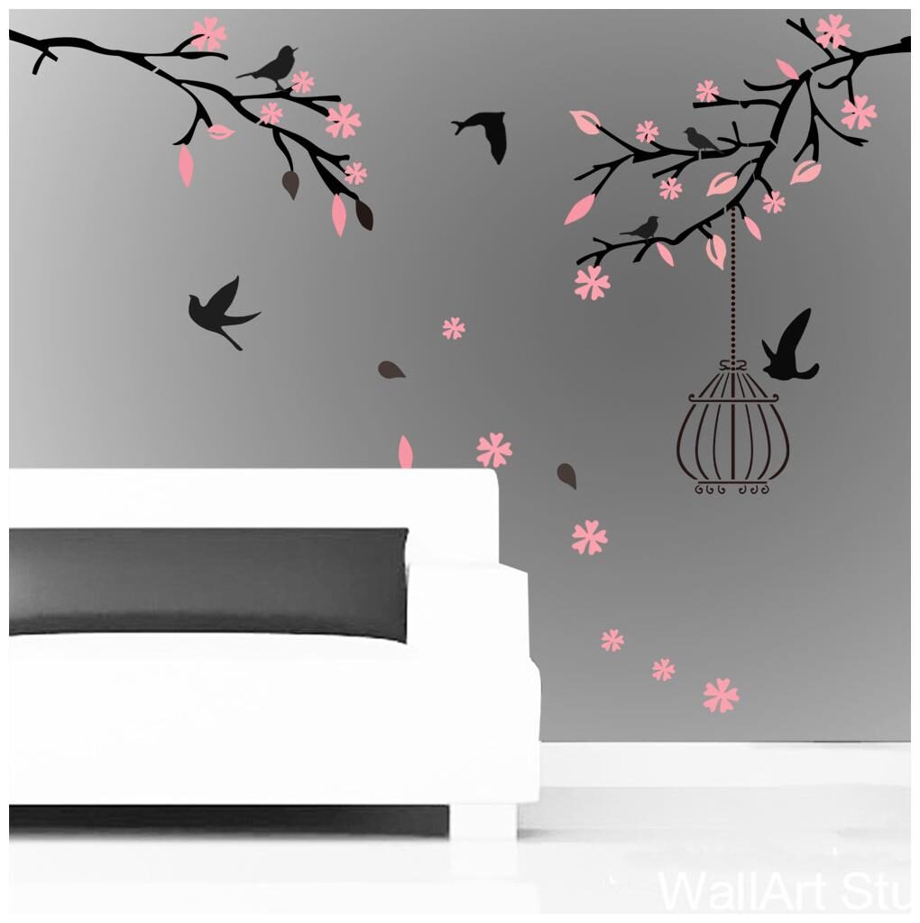 

Arhat Asr-E468 Tree Pattern Glossy Pvc Wall Stencils